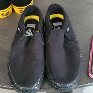 Brand new women's black and silver glitter VANS